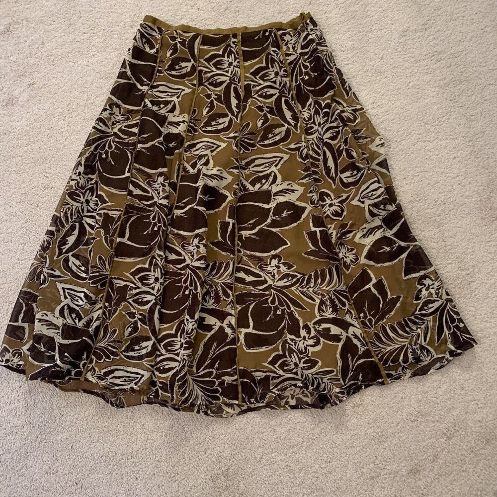 Sassy Doll. Size Large. Semi Sheer Lined Chiffon Paneled Skirt. India. B49